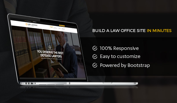 Law & Justice: lawyer HTML5 Bootstrap Template